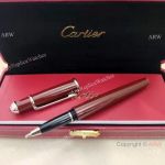 Red Resin Cartier Diabolo Rollerball Pen - AAA Replica